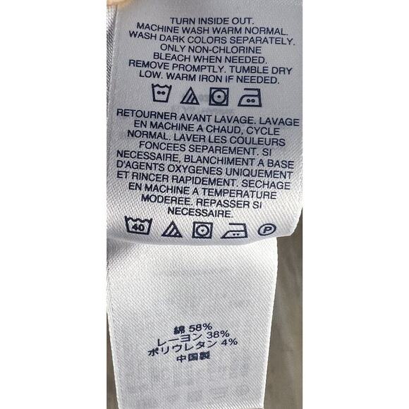 Lands End Empire Waist Floral Jersey Modal Blend Stretch Sz L 14/16 Dress - Picture 7 of 10